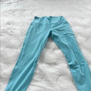 Lululemon Athletica Blue Leggings Lightweight Stretchy